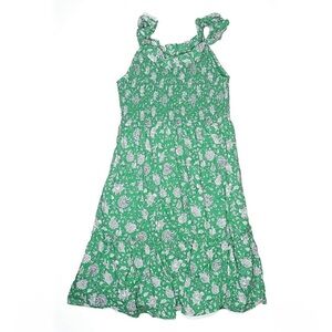 Crewcuts Green Floral Kids Dress | size 14